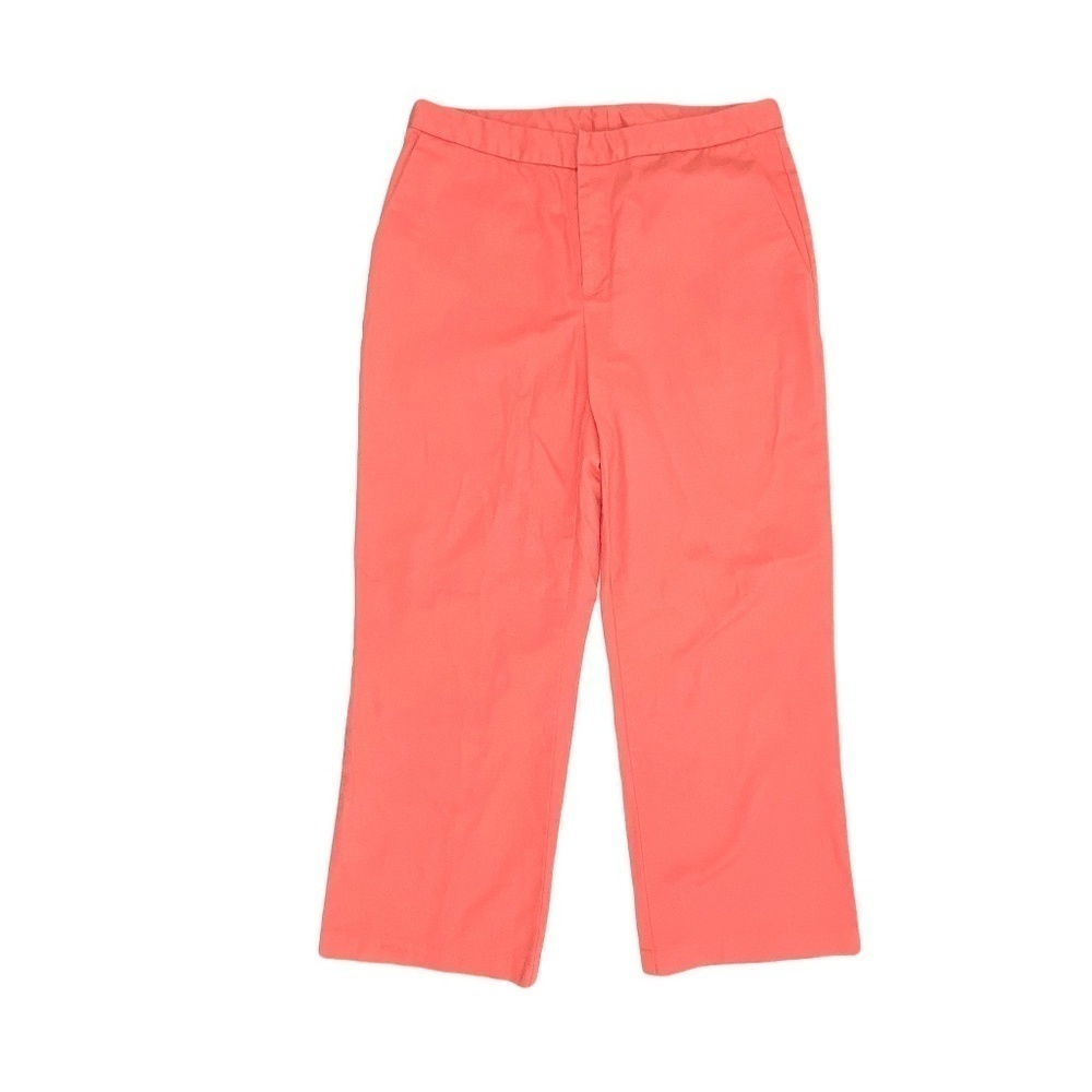 Old Navy Chino Pants Women 6 Peach Orange Cropped Casual‎ Solid Pockets